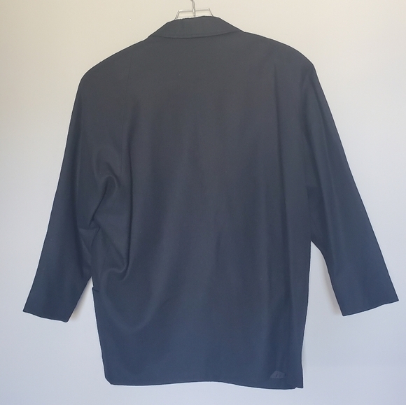 Vintage Dolman Sleeve Embroidered Studded Black Gothic Cosplay Whimsigoth Blazer - Picture 2 of 6